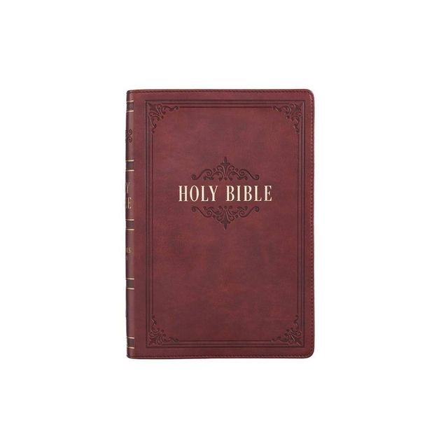 KJV Bible Giant Print Full Size Burgundy - Large Print (Leather Bound)