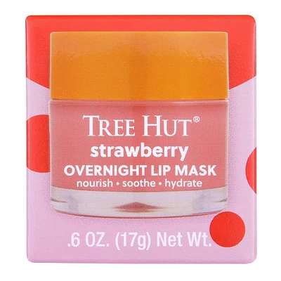 Tree Hut Strawberry Overnight Lip Mask - 0.6oz