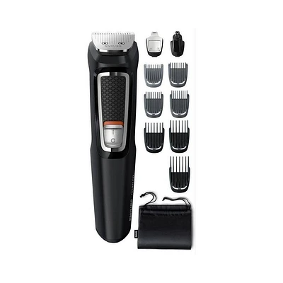 Philips Norelco Series 3000 Multigroom All-in-One Mens Rechargeable Electric Trimmer with 13 Attachments - MG3740/40