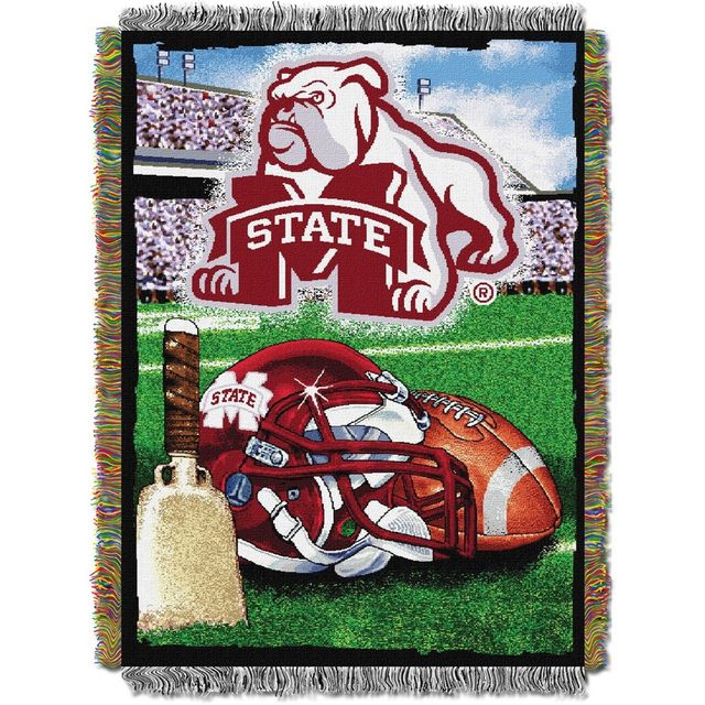 NCAA Mississippi State Bulldogs Home Field Advantage College Throw Blanket