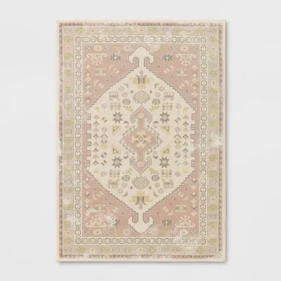 Refold Persian Style Rug Blush/Beige - Threshold