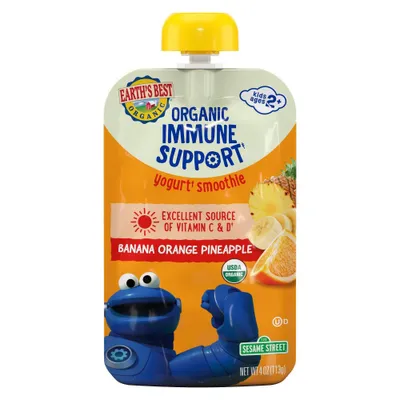 Earths Best Immune Support Pineapple, Orange and Banana Baby Meals - 4oz