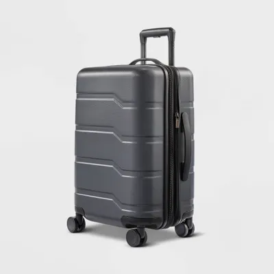 Hardside Carry On Suitcase Gray - Open Story