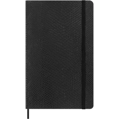 Moleskine Vegea Boa Large Ruled Notebook Soft Black Box: Journal, Lined Paper, 5x8.25, Soft Cover, 176 Pages