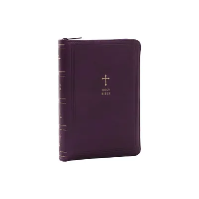 KJV Holy Bible: Compact with 43,000 Cross References, Purple Leathersoft with Zipper, Red Letter, Comfort Print: King James Version - (Leather Bound)