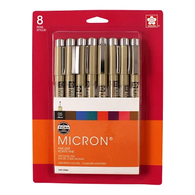 Sakura 8ct Color 0.45mm Pigma Micron Pen Set