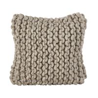 18x18 Chunky Knit Square Throw Pillow  - Saro Lifestyle: Contemporary Style, Indoor/Outdoor, Zippered