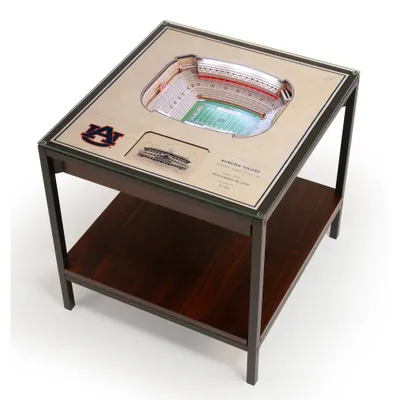 NCAA Auburn Tigers 25-Layer StadiumViews Lighted End Table