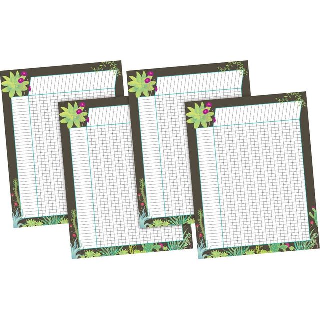 4pk Prickles Incentive Chart Set - Barker Creek: Educational Teaching Aid for All Ages, Paper Material, 4 Pieces