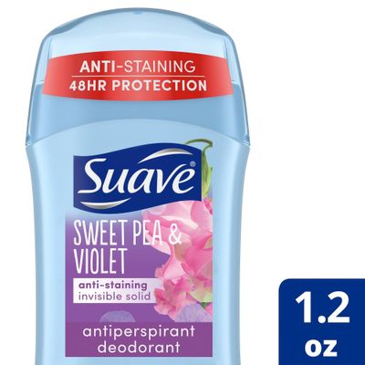 Suave Sweet Pea & Violet Anti-Staining 48-Hour Antiperspirant & Deodorant Stick