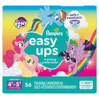 Pampers Easy Ups Girls My Little Pony Disposable Training Underwear - 4T-5T