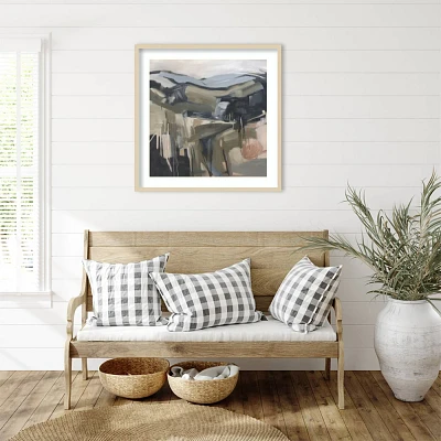 Amanti Art 33x33 Waiting by The Hilltops by Urban Road Wood Framed Wall Art Print