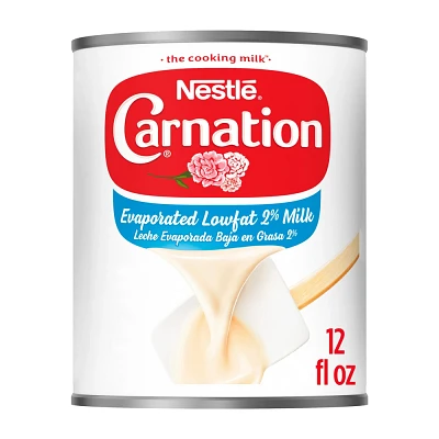 Nestle Carnation Low Fat 2% Evaporated Milk for Pumpkin Pie and Cooking - 12 fl oz