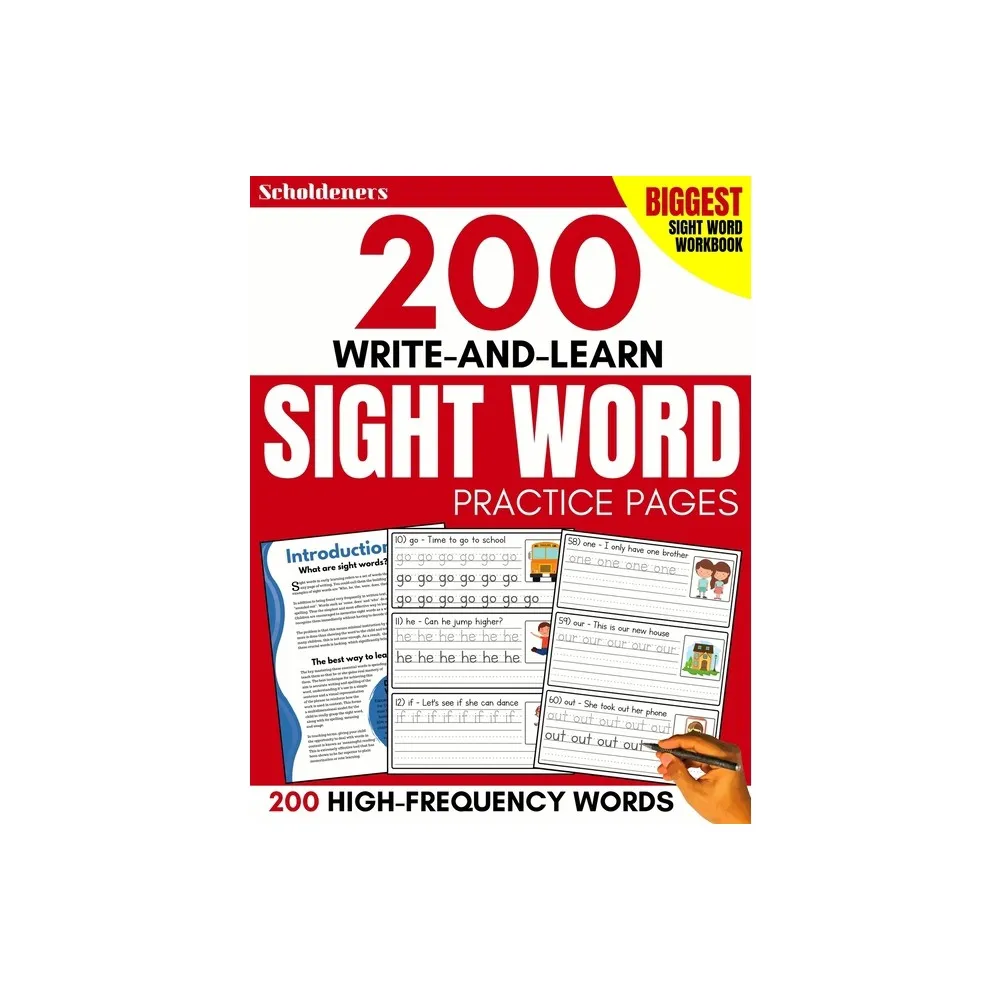 200　Post　Write-and-Learn　TARGET　Word　Pages　by　Connecticut　Sight　(Paperback)　Scholdeners　Practice　Mall