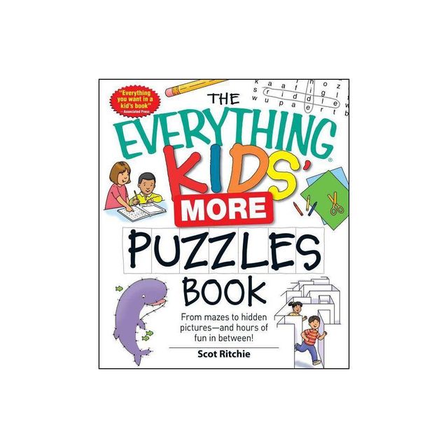 The Everything Kids More Puzzles Book - (Everything(r) Kids) by Scot Ritchie (Paperback)