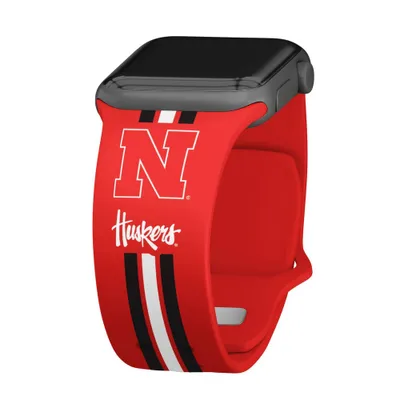 NCAA Nebraska Huskers Wordmark HD Apple Watch Band