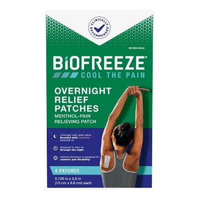 Biofreeze Overnight Joint and Muscle Pain Relief Patches - 4ct