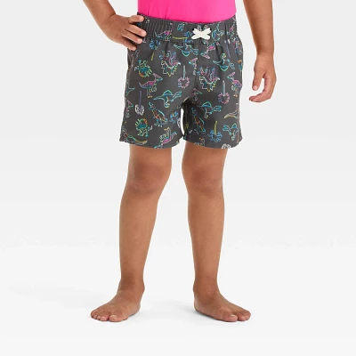 Baby Boys Dinosaur Printed Swim Board Shorts