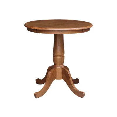 30 Round Top Pedestal Dining Table  - International Concepts