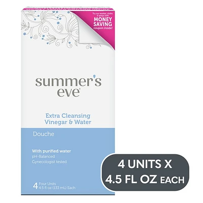 Summers Eve Extra Cleansing Vinegar and Water Feminine Douche - 18 fl oz
