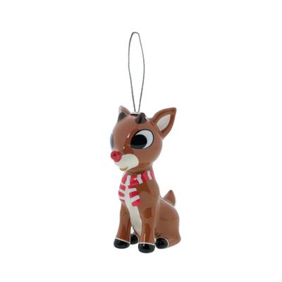 Rudolph the Red-Nosed Reindeer Decoupage Christmas Tree Ornament: Durable, Lightweight Decoration