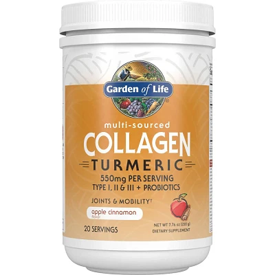 Garden of Life Grass Fed Beauty Collagen Powder - Turmeric Apple Cinnamon - 7.76oz