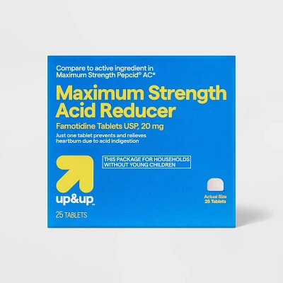 Famotidine Maximum Strength Acid Reducer Tablets - 25ct - up&up