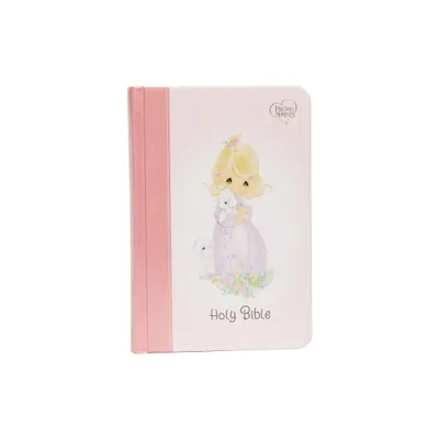 Nkjv, Precious Moments Small Hands Bible, Pink, Hardcover, Comfort Print - by Thomas Nelson