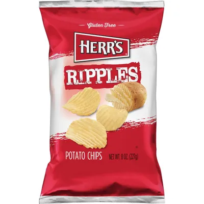 Herrs Ripple Potato Chips - 8oz