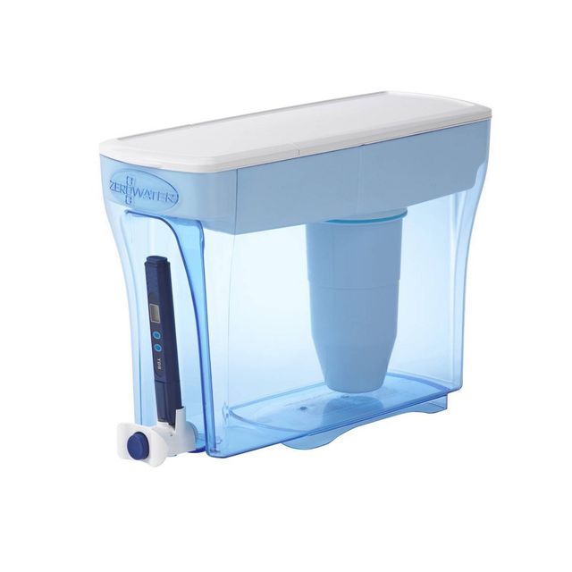 ZeroWater 30 Cup Ready-Pour Water Filtering Dispenser with Free Water Quality Meter: BPA-Free, Removes Lead & Mercury