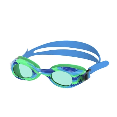 Speedo Kids Glide Print Swim Goggles - Blue/Green Shark