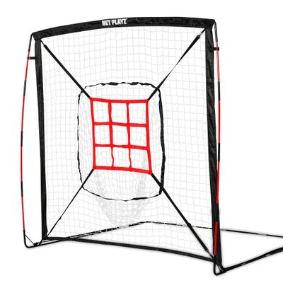 Net Playz 5 x 5 Baseball and Softball Practice Pitching Net - Black