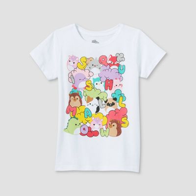 Girls Squishmallows Short Sleeve Graphic T-Shirt