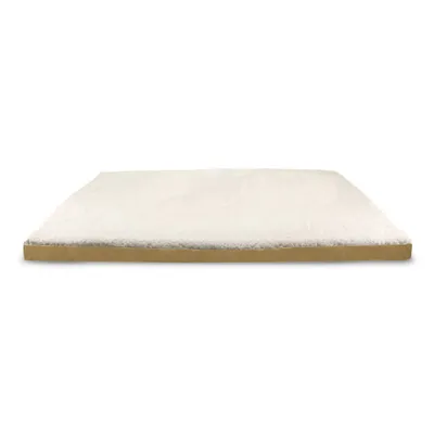 Precious Tails Faux Shearling Crate Mat Bed for Dogs - Camel