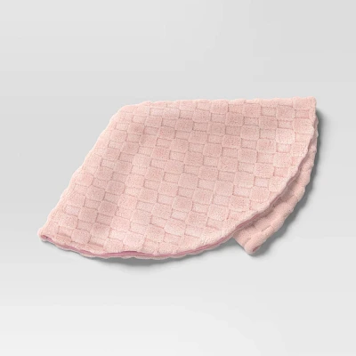 48 Plush Checkerboard Pattern Christmas Tree Skirt Pink - Wondershop