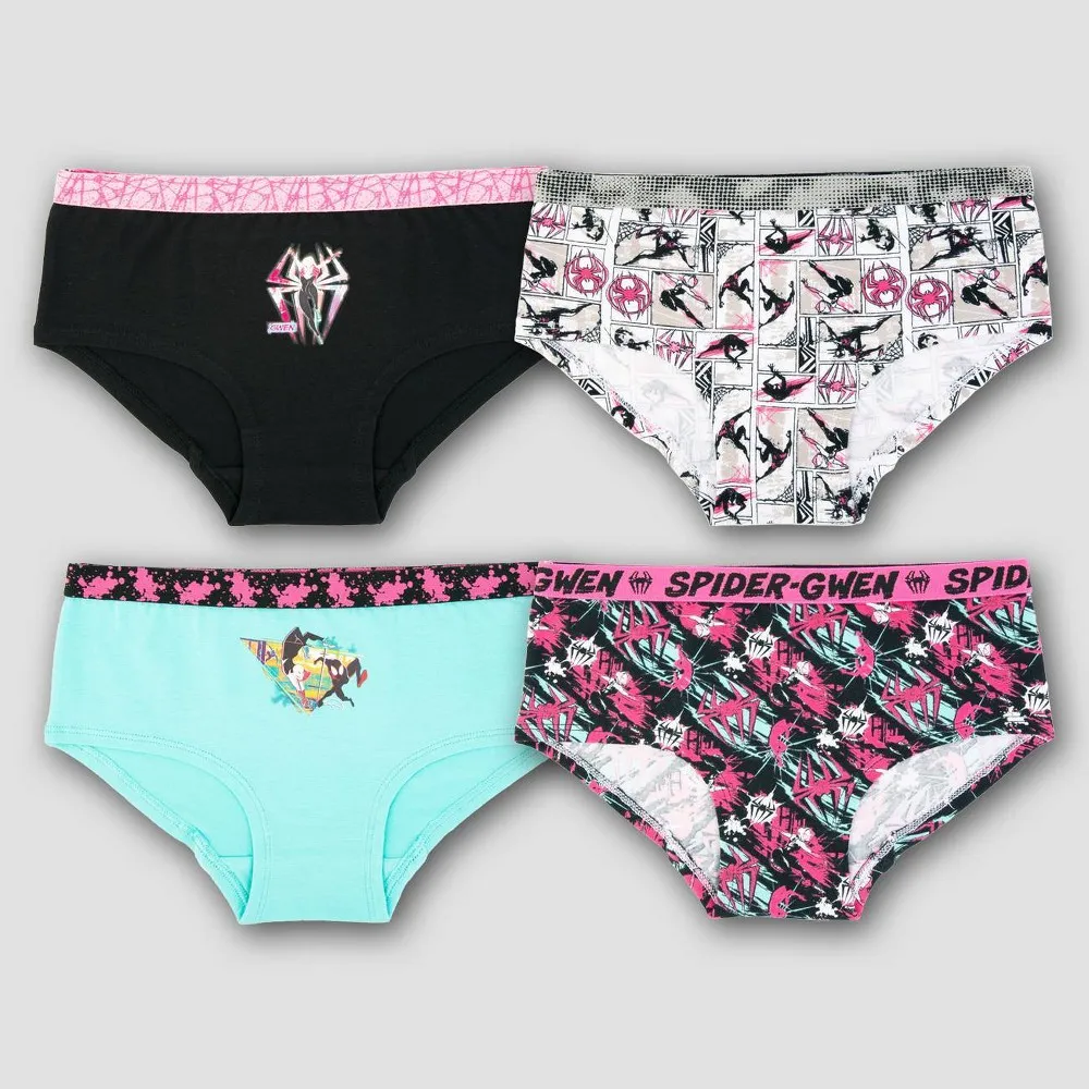 Spider Man Girls Spider-Man Spider-Gwen 4pk Underwear - 10 | Connecticut  Post Mall