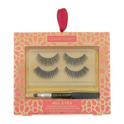 Color Story All Eyes Faux Mink Lashes & Eyeliner Set - 2ct