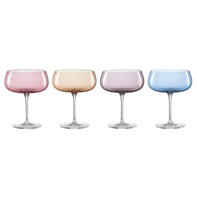 Oneida 4pc 16oz True Colors Cocktail Glass Set