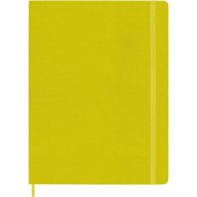 Moleskine Ruled Classic Notebook 7.5x9.75 Hard Cover Hay Yellow Silk: Hardcover Journal, Pocket, Ribbon Marker, FSC Certified