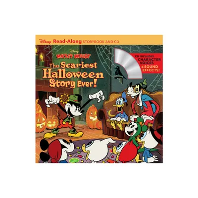 Disney Mickey Mouse: The Scariest Halloween Story Ever! Readalong Storybook and CD - (Read-Along Storybook and CD) by Disney Books