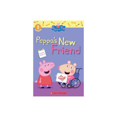 Peppa Meets Mandy Mouse : Level 1 Reader With Stickers - (Paperback)