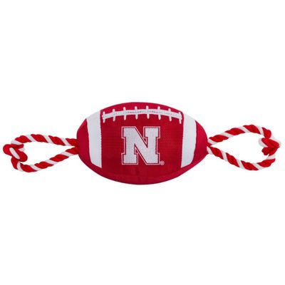 NCAA Nebraska Cornhuskers Nylon Football Dog Toy