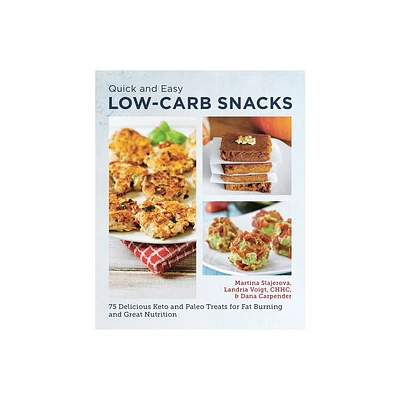 Quick and Easy Low Carb Snacks - by Martina Slajerova & Dana Carpender (Paperback)