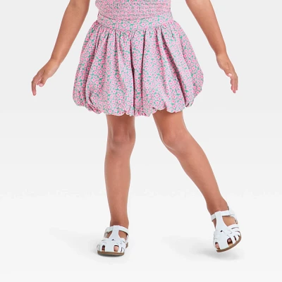 Toddler Girl Floral Bubble Skirt