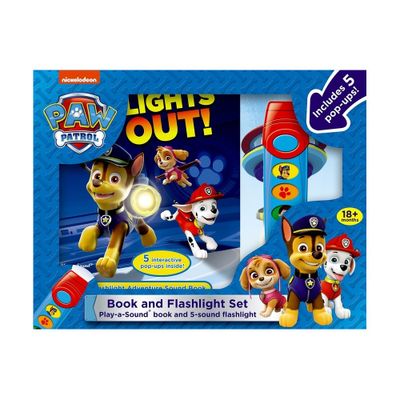 Nickelodeon Paw Patrol: Lights Out! Book and 5-Sound Flashlight Set - by Pi Kids (Mixed Media Product)