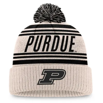 NCAA Purdue Boilermakers Cuffed Pom Beanie