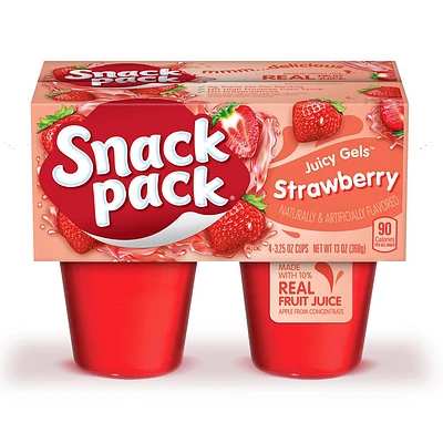 Snack Pack Juicy Gels Strawberry - 13oz