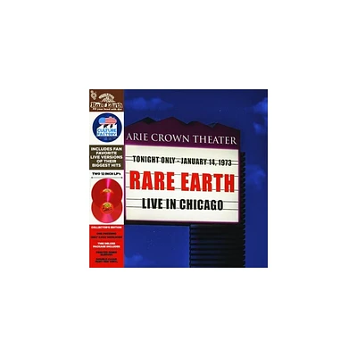 Rare Earth - Live In Chicago - Red Translucent (Colored Vinyl Red)