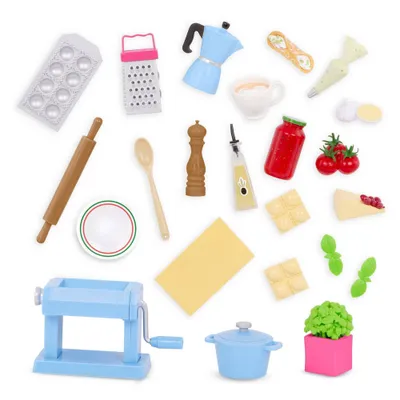 Our Generation Pasta Party Play Food Accessory Set for 18 Dolls