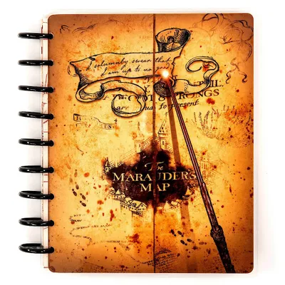 Wizarding World Harry Potter Undated Weekly Disc Planner 10x9 Marauders Map